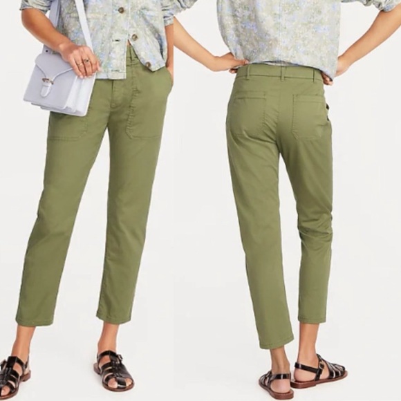 J. Crew Patch-pocket Slim Boyfriend Chino Pant General Surplus Green Size 26 - Picture 11 of 11